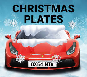 Christmas number plates
