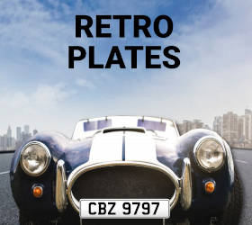 Retro Number Plates