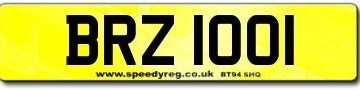 BRZ Number Plates