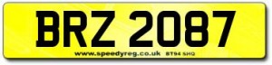 BRZ Number Plates