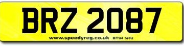 BRZ Number Plates