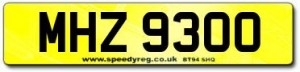 MHZ 9300 Irish Number Plates