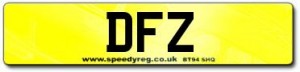 DFZ Number Plates