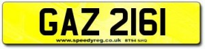 GAZ Number plates