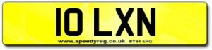 10 LXN Number Plates