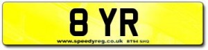 8 YR Number Plates
