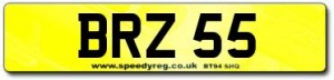 Brass Number Plate