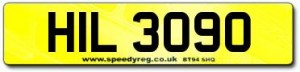 HIL 3090 Number Plates