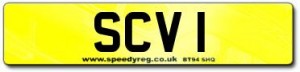 SCV 1 Number Plates