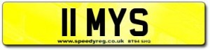 11 MYS Number Plates
