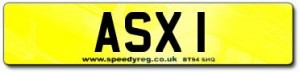 ASX 1 Number Plate