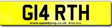 Prefix Style Number Plates