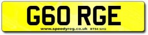 G60 RGE Number Plates