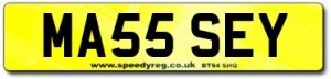 MA55 SEY Number Plates