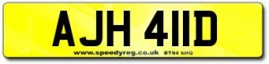 AJH 411D Number Plates