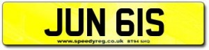 JUN 61S Number Plates