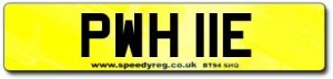 P White Personalised Number Plates