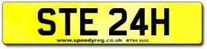 STE 24H Number Plates