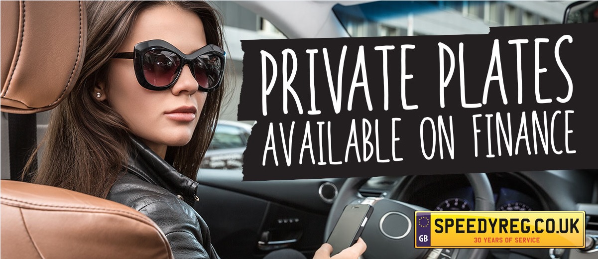 Private Plates available on Finance