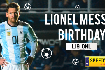 Lionel Messi's Birthday Number Plates - Speedy Reg