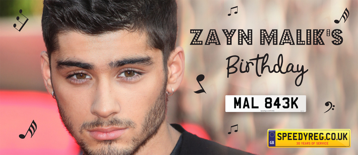 Zayn Malik S Birthday Zayn Malik Facts And Number Plates For Fans