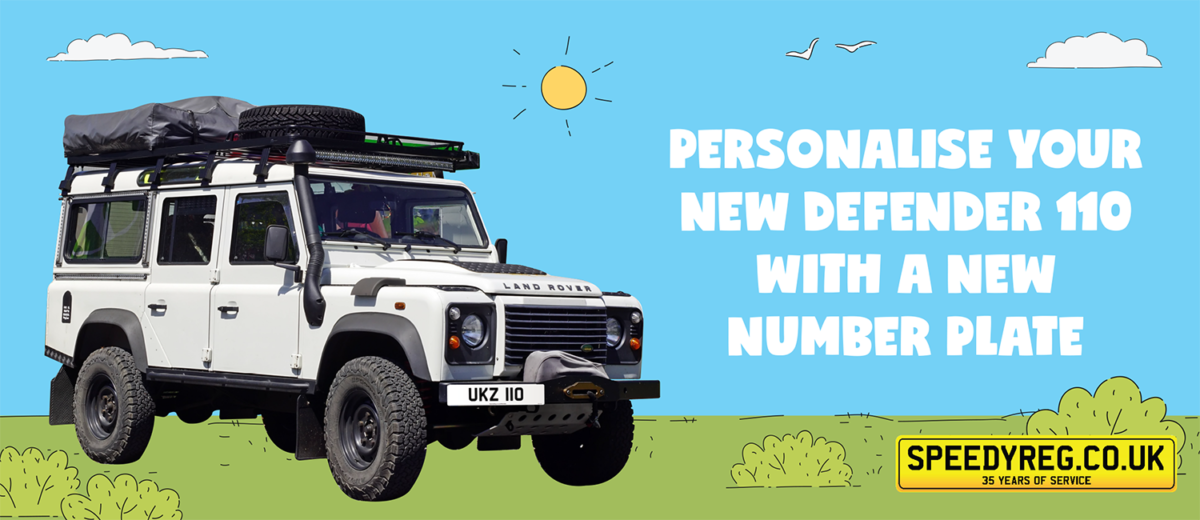 Number Plate Ideas for The New Land Rover Defender 110 & 110S